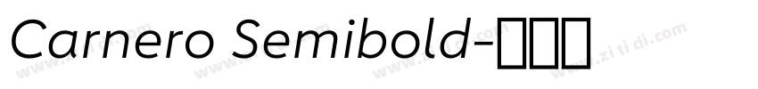 Carnero Semibold字体转换